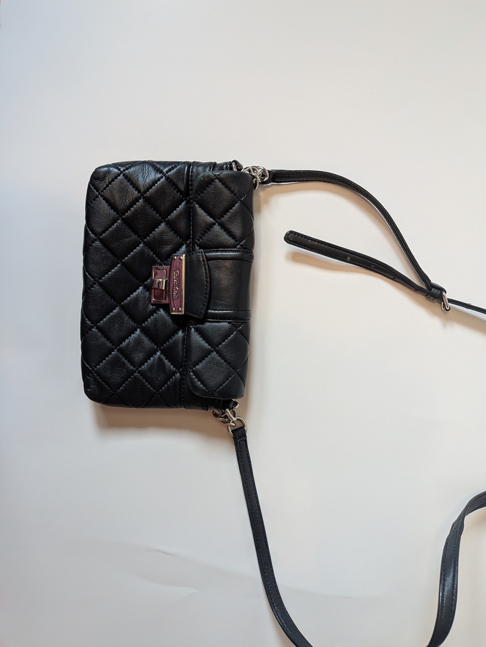 Calvin Klein Black Quilted Crossbody with Silver-Tone Hardware - Picture 3 of 13